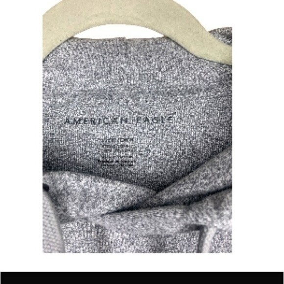 american Eagle hoodie lightweight gray graphic size extra small - Picture 2 of 4